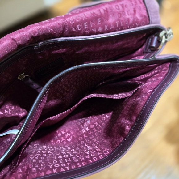 Kate Spade Dusty Rose Suede Shoulder Bag - Picture 5 of 6